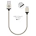 USB C Cable, Veckle Type C 1ft Braided Cable for Nintendo Switch, Samsung Galaxy S8, LG G5, OnePlus 2, Nexus 6P, 5X, Lumia 950, Nokia N1, Nextbit Robin and Other USB C Devices, Gold