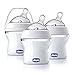 Chicco NaturalFit 3 Pack Baby Bottles Slow Flow with Bonus Straight Nipple, 0 Months +, 5 Ounce