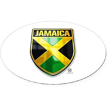 All3DStickers Jamaica Car Sticker Jamaica Emblem Gedomt Flag 3D