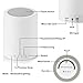 Smart Dimmable Table Night Light, Pococina Warm White LED Bedside Lamp with Touch Sensor and Color Changing Mode Bluetooth Speaker for Kids