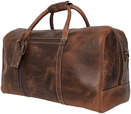 Amazon.com | Genuine Leather Duffel Travel Overnight Weekend Leather Bag Sports Gym Duffel Luggage Travel Bag For Men And Women travelling cabin duffle Bags 24 Inch (retro) | Travel Duffels Amazon.com | Genuine Leather Duffel Travel Overnight Weekend Leather Bag Sports Gym Duffel Luggage Travel Bag For Men And Women travelling cabin duffle Bags 24 Inch (retro) | Travel Duffels