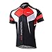 Lixada Men’s Cycling Jersey Short Sleeve with Padded Shorts Quick-Dry Summer Short Bike Clothing Bicycle Shirts Pants Set, Black,  L(EU)=175-180cmthumb 2