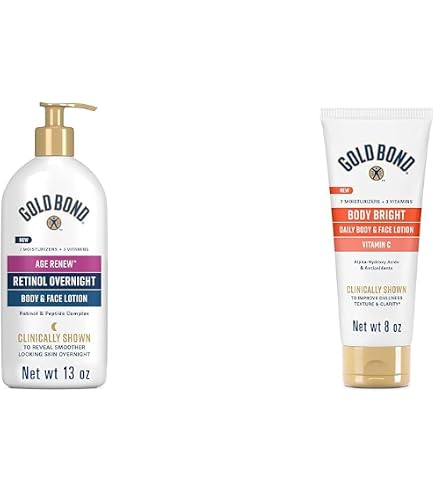 Amazon.com: Gold Bond Body Bright Daily Body & Face Lotion, 8 oz