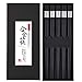 Fiberglass Chopsticks Set, Dishwasher Safe Chopsticks, Non-slip Design Chop Sticks, Reusable Japanese Style Chopstick, 9 1/2 Inches 5 Pairs, Silver, Gift Set