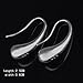 DZT1968® Women girl Elegant Fashion 925 Sterling Silver Ear Stud droplets Earrings (Silver)