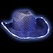 Glitter and Blinking Blue Sequin Cowboy Hat with LED Lights