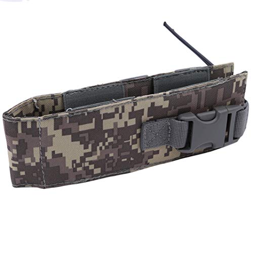 YouCY Outdoor Sports Bottle Bag Outdoor Canteen Cover Travel Kettle Bag Water Bottle Pouch Water Bottle Holder for Women Men Boy Girl,Gray Camouflage - Thumbnail 3