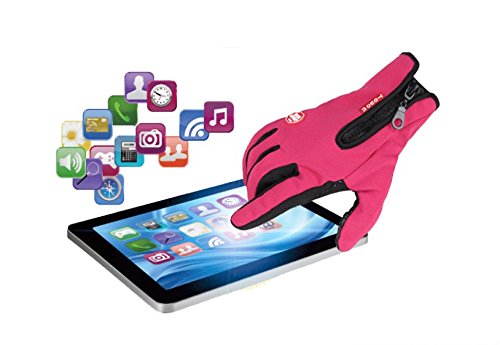 Star-Art 1 Pair Winter Cycling Gloves,Winter Outdoor Windproof Cycling Glove Touchscreen Gloves for Smart Phone (Blue, XL) - Thumbnail 3