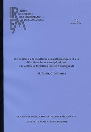 Introduction à la didactique des mathématiques et à la didactique des sciences physiques