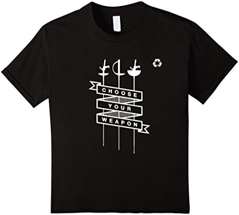 Kids Fencing Apparel Shirt - Choose Your We-apon T-shirt 4 Black