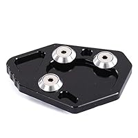 elegantstunning Kickstand Foot Side Stand Extension Pad Support Plate for BMW K1200S K1300,Black