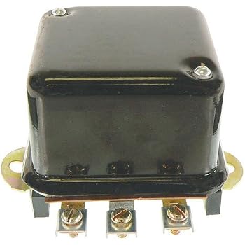 12 Volt 4-Terminal Flat Mount Voltage Regulator – Fits Massey Ferguson, International Tractors