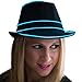 NEON NIGHTLIFE Light Up Fedora, Large, Blue