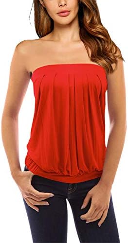 Yesfashion Women's V Neck Tank Tops Drape Wrap Front Pleated Top