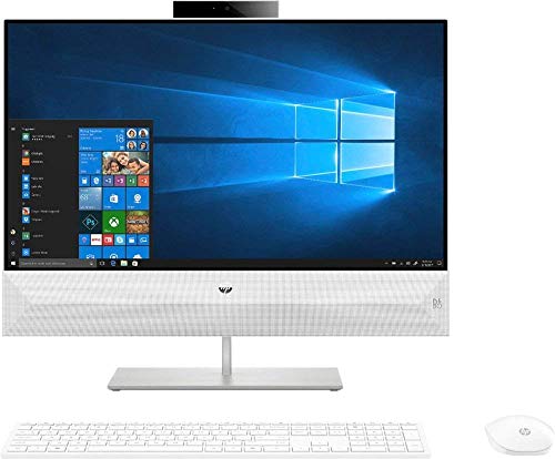 HP Pavilion All-in-One 23.8″ FHD IPS Touchscreen Widescreen LED Display Premium Desktop | Intel Core i5-8400T Processor Six-Core | 16GB DDR4 | 512GB SSD | Keyboard & Mouse | Windows 10 | White