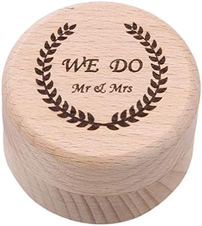 JOMSK Wedding Wooden Ring Bearer Box Engagement Ring Box Holder Rustic Bijoux Boite Wedding Decoration Party Gift