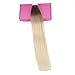 Full Shine Tape in Hair Extensions Color 3 and 8 Brown Fading to 613 Platinum Blonde 20PCS Human Hair Extensions Tape Ins 16 Inch Ombre Soft Hair Seamless Tape in Extensions for Women Real Hair 50g
