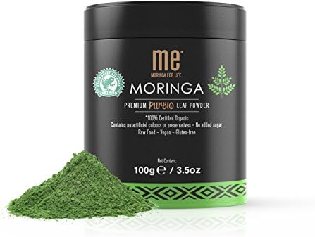 ME Moringa Pure Moringa Leaf Powder, USDA Organic Certified, Non-GMO Verified, 100 Gram