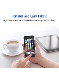 Southlight   Funda para iPhone 6 6S 7 8, 5000 mAh, cargador portátil, con batería externa para iPhone 6 6S 7 8, 200   de batería, cable Lightning de entrada (color negro)