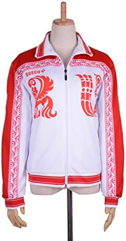 RedCoser Unisex High School Sportswear Jacket Red Athletic Coat