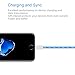 EL-AURORA Lightning to USB Cable, 3ft Visible Flowing LED USB Charger Cable Light Up Charger Sync Data Cord for iPhone X / 8 / 8 Plus / 7 / 7 Plus / 6 / 6 Plus, iPod and iPad (white)