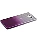 Xcessor Transition Color Flexible TPU Case for Microsoft Lumia 950. with Gradient Silk Thread Texture. Transparent/Purple
