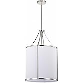 Nuvo Easton - 3 Light Pendant-25.75 Inches Tall and 16 Inches Wide-Polished Nickel Finish