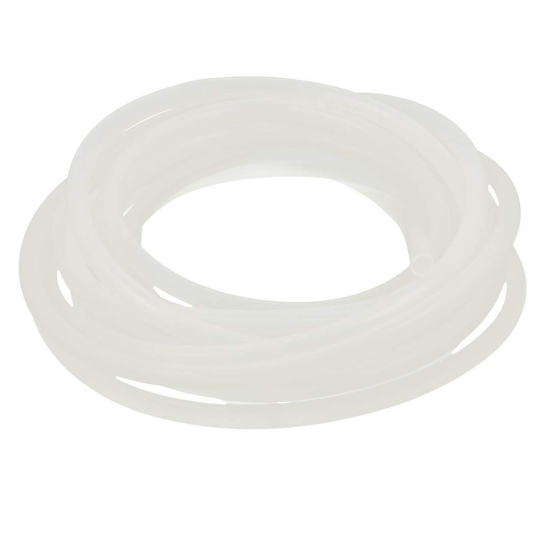 Yesallwas Silicone Tube 5mm X 7mm 16.4ft 5m Flexible Silicone Rubber Tubing Water Air Hose Pipe for Pump Transfer (5X7mm 5M)