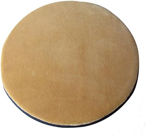 Sigmat Plush Round Bar Stool Pad Soft Chair Cushion with Buckle Light Camel 16"
