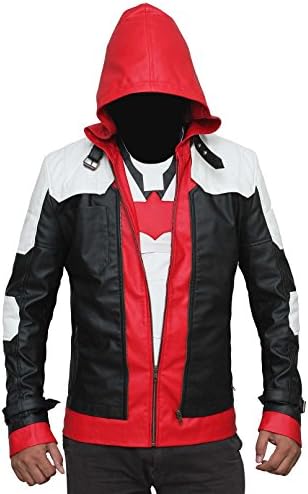 Fjackets Bat Logo Knight Red Hood Jacket 3XL
