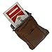 New Design Genuine Leather Cigarette Case with Lighter Pouch By Marshal (Dark Brown)thumb 2