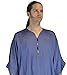 Moroccan Men Caftan Handmade Gandoura Cotton Blend Delicate Soft Comfortable Blue Denim