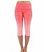 Evera Womens Ombre Yoga Athletic Workout Exercise Capris Leggings