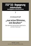 Image de «nur eine Stimme, ein Seufzer»: Die Identität der Dichterin Nelly Sachs und der Holocaust (Pegisha – Begegnung / Pegisha – Encounters) (German