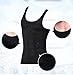 Mens Slimming Body Shaper Vest Shirt Abs Abdomen Slim, Active Shirt Tank Top (Large, Black)