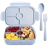 Bento Box Kids Lunch Containers for Kids with 4