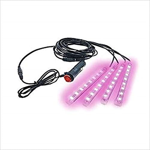 リタプロショップ 誕生日プレゼント 車ledライト カーパフォーマー 4本タイプ 内装 ドレスアップ ピンク