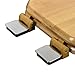 Bath Décor 5F1E1-20BN Deluxe Wood Toilet Seat, Rattan Bamboo/Brushed Nickel