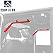 Hooke Road Solid Steel Rear Grab Handles for 2007-2018 Jeep Wrangler JK Unlimited 4-Door - Pair (Red)