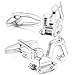 MOWOM 2PCS Rhodium Plated Cufflinks Shirt Wedding Business