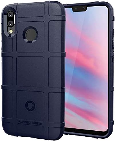 Luffytops Huawei Y9 2019 Case, Tough Durable Armor Heavy Duty Protection and Air Cushion Shockproof Case for Huawei Y9 (2019) 6.5" (A01-Navy)