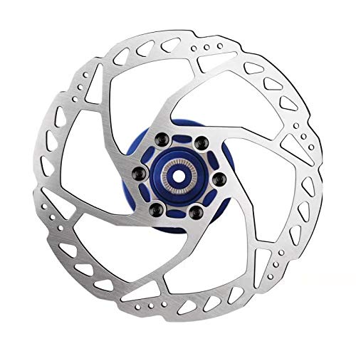 RUJOI Bike Disc Brake Rotor, 160mm Bicycle Disc Rotor with 6 Bolts and Caliper Adajuster Fit for Road Bike, Mountain Bike,MTB, E-Bike (2 pcs rotors with 12 Bolts Screw)