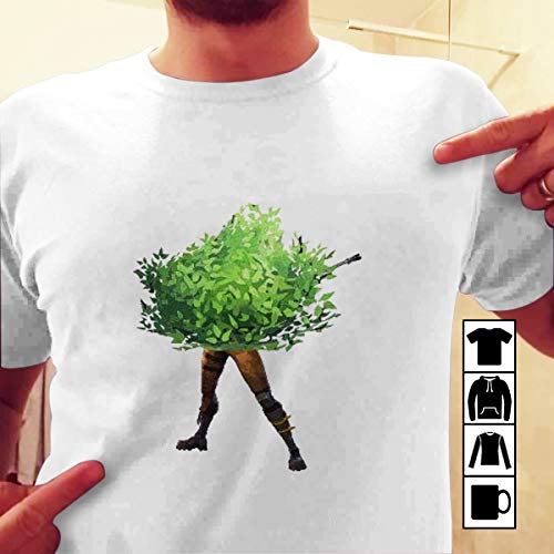 Fortnite T-Shirt – Running Bush With Legs, Funny Video Game Shirt, Workout, Exercise, Meme, Shotgun T Shirt Long Sleeve Hoodie Sweatshirt