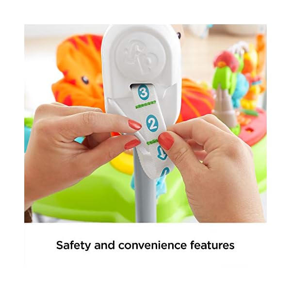 Fisher-Price-CHM91-Roaring-Rainforest-Jumperoo-New-Born-Baby-Activity-Centre-with-Music-and-Lights Fisher-Price Roarin' Rainforest Jumperoo - Infant Activity Center with Music, Lights & Sounds - 360° Play - Colourful…