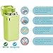 2 Pack Collapsible Reusable Straw, Composed of Stainless Steel and Food-grade Silicone, Portable Set with Hard Case Holder and Cleaning Brush, For Party, Travel, Household, Outdoor, etc. (Pink&Blue)