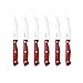 Farberware High-Carbon Stainless Steel 15-Piece Forged Triple Riveted Cutlery Set, Red