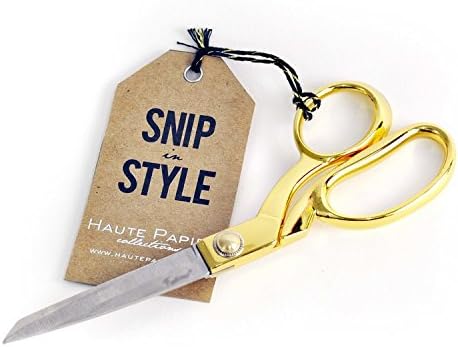 Haute Papier Desk Accessories Gold Scissors (Snip In Style Gold Scissors)