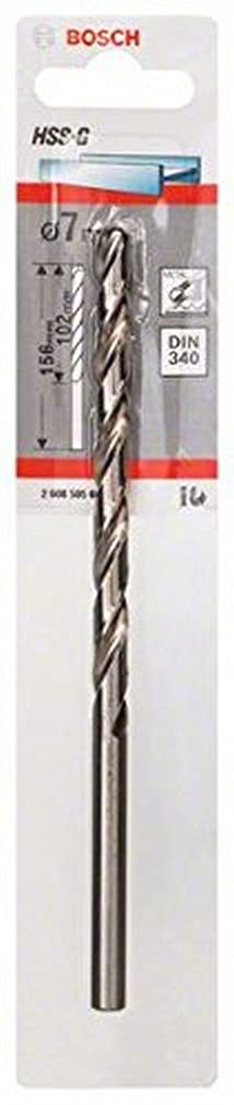 Bosch Professional 1x HSS-G Metal Drill Bit (for metal, Ø 7 mm, Robust Line, Accessory Drill Driver)