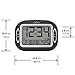 Marathon CL030051BK Atomic Alarm Clock with Auto-Night Light, Temperature & Date - Batteries Included with Easy Control Front Buttons.