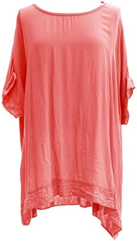 TEXTURE Ladies Womens Italian Lagenlook Plain Batwing Sequin Trim Viscose Top Blouse One Size